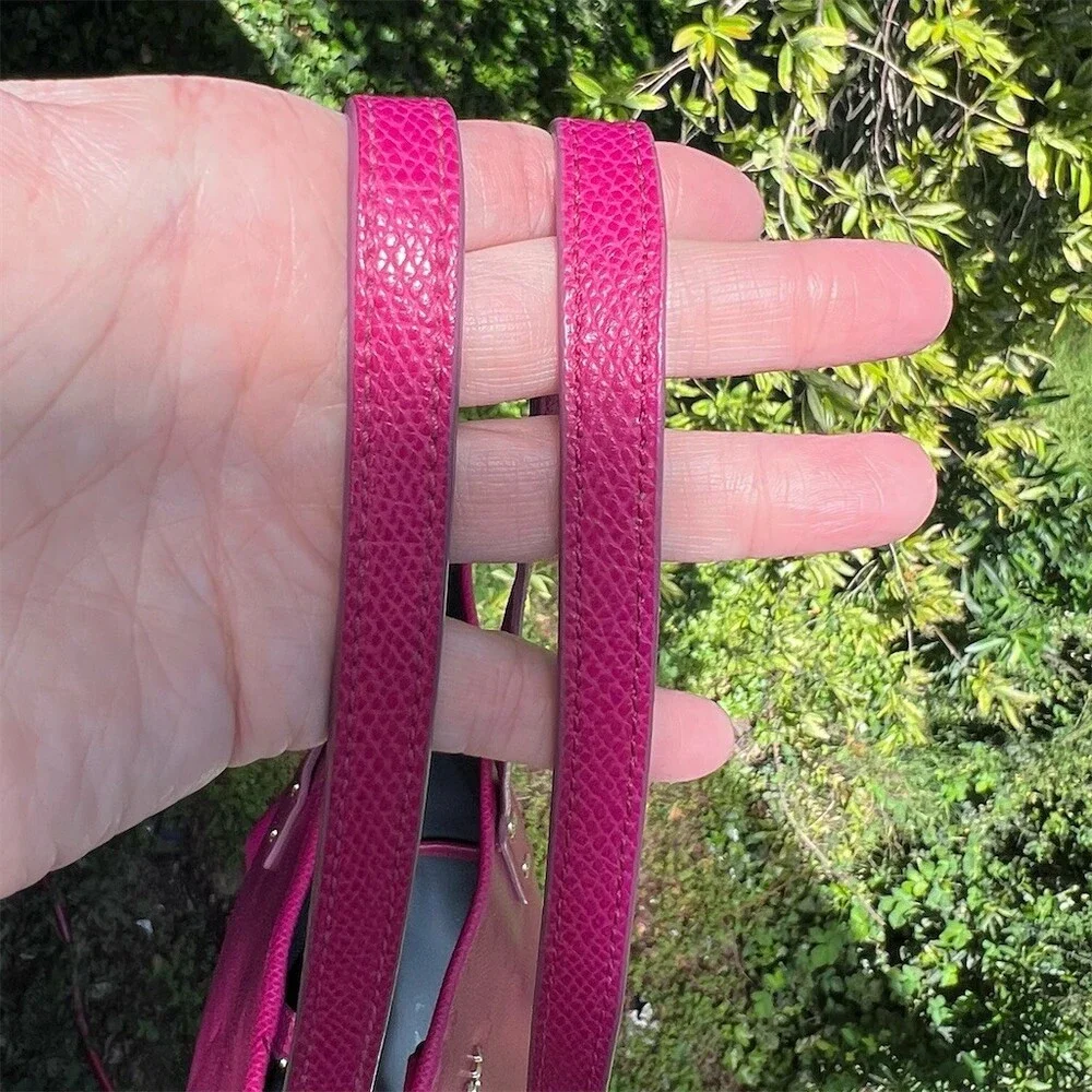 COACH City Tote Bright Violet PINK w Gold Hardware Womens Shoulder Bag AUTHENTIC - Picture 11 of 15